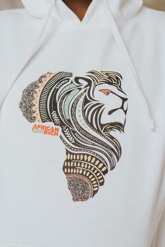 AfricanRich Four Color Lion Logo Hoodie