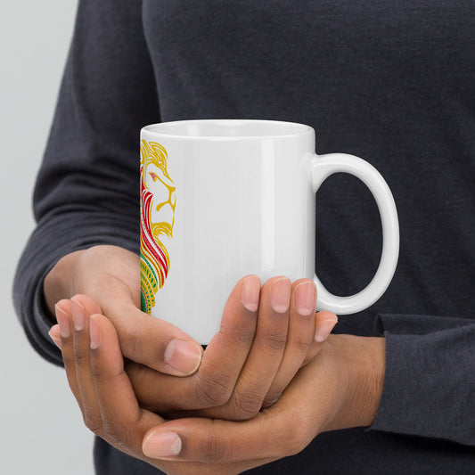 AR White glossy mug