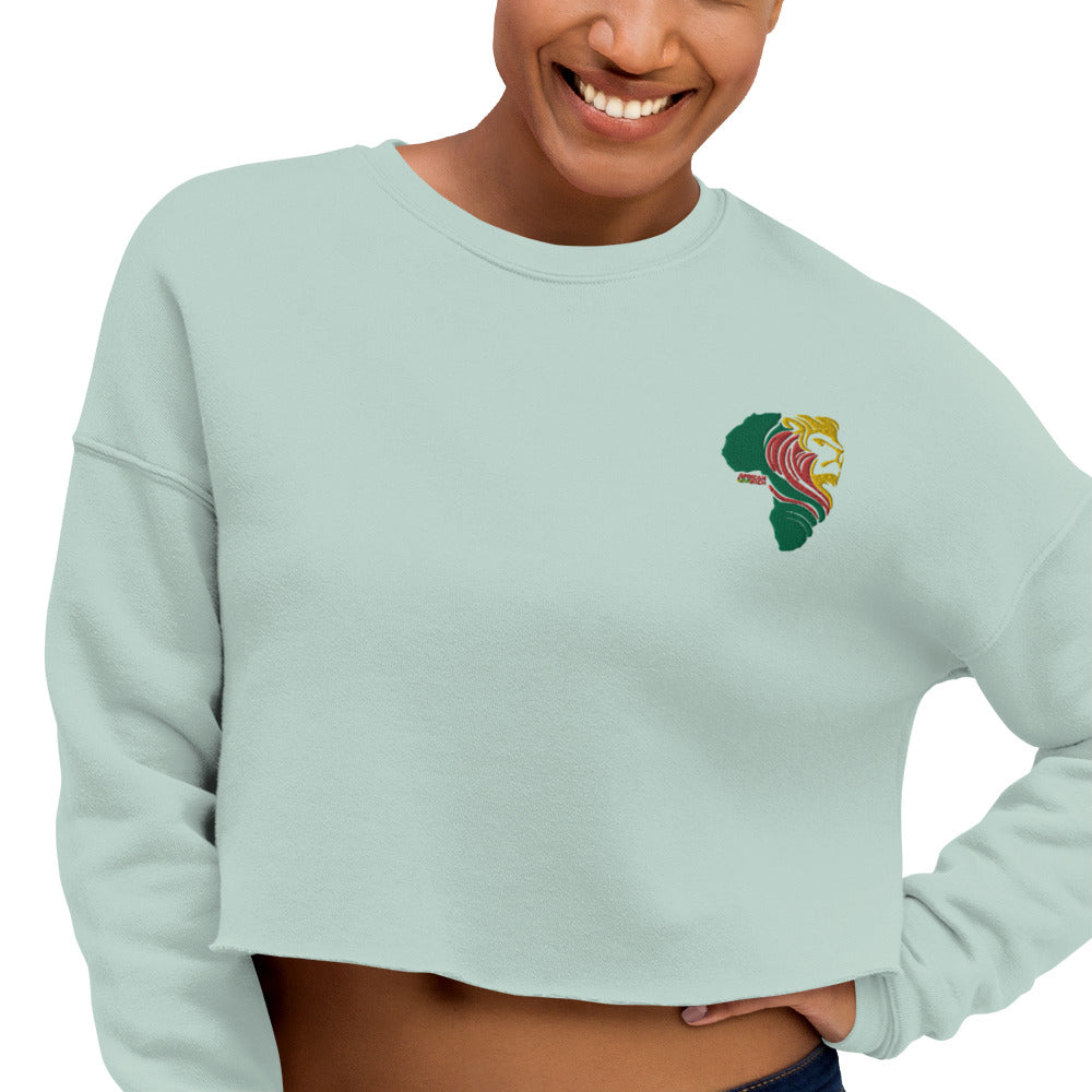 AR Embroidery Crop Sweatshirt – AfricanRich