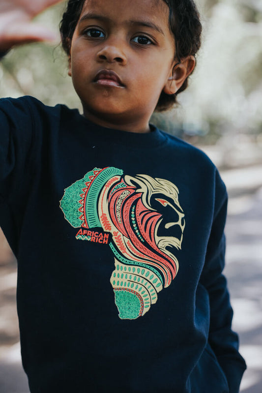 Unisex AfricanRich 3 Color Kid Crewneck Sweater