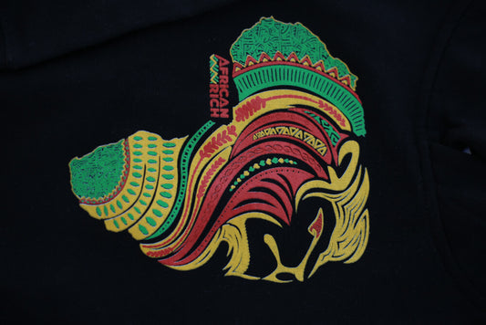 AfricanRich 3 Color Vneck Tee