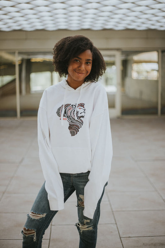AfricanRich Dual Color Lion Head Hoodie