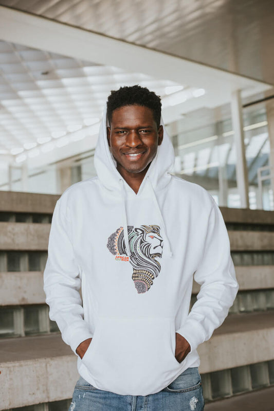 AfricanRich Four Color Lion Logo Hoodie