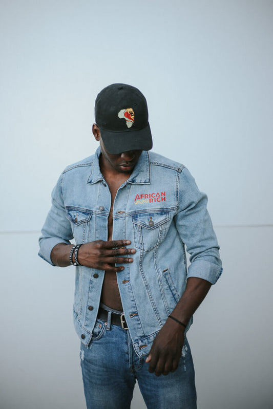 AfricanRich Cotton Denim Jacket