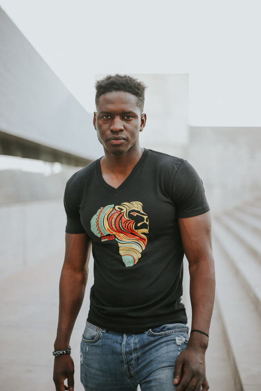 AfricanRich 3 Color Vneck Tee