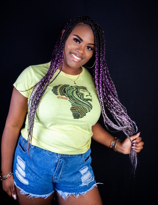 AfricanRich Retro Four Color Logo Tee