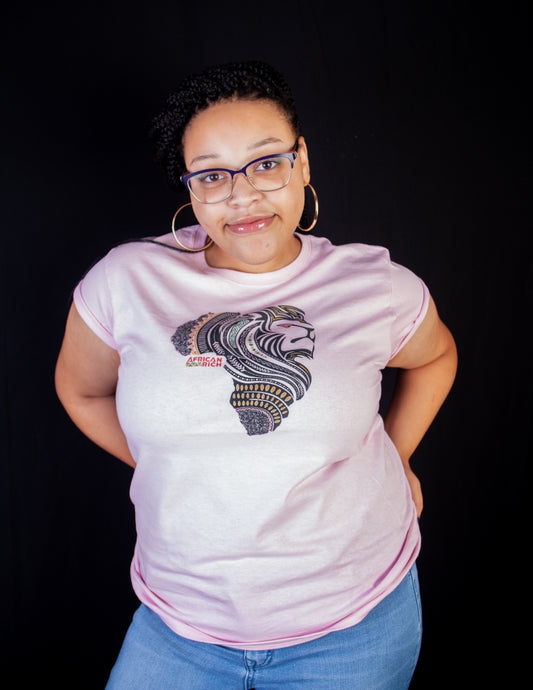 AfricanRich Retro Four Color Logo Tee